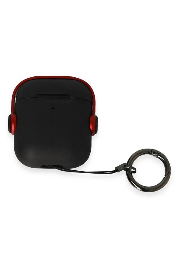 Airpods 2 (2.nesil) Cool Kılıf - Siyah-Kırmızı-(5796) - Image 1