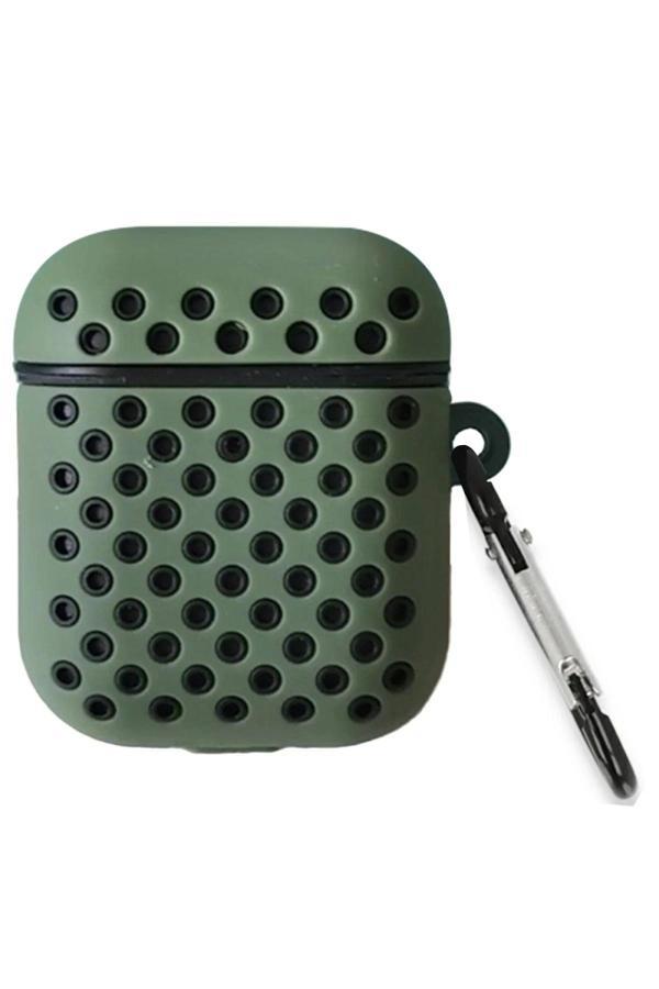 Airpods 3 (3.nesil) Spor Delikli Kılıf - Haki Yeşil-Siyah-(5796) - Image 1