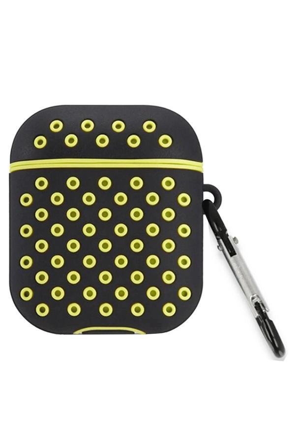 Airpods 3 (3.nesil) Spor Delikli Kılıf - Siyah-Sarı-(5796) - Image 1