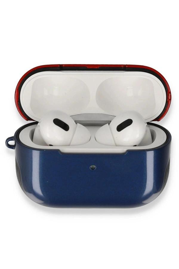 Airpods Pro (1.nesil) 3in1 Kılıf - Lacivert-Kırmızı-(5796) - Image 1
