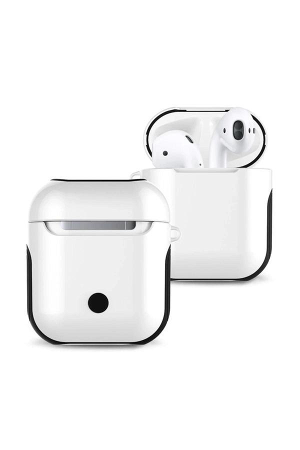 Airpods 2 (2.nesil) 3in1 Kılıf - Beyaz-(5796) - Image 1
