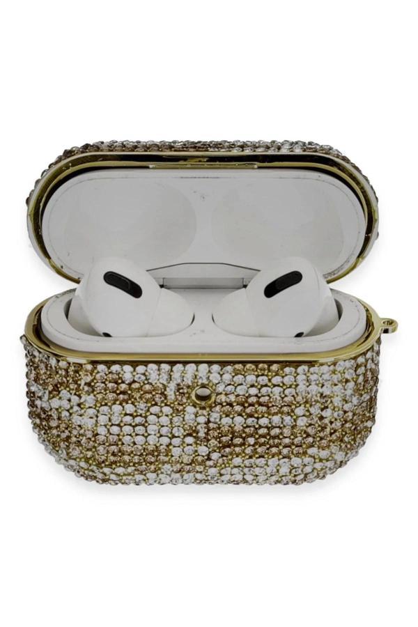 Airpods Pro 2 (2.nesil) Klor Taşlı Kılıf - Desen 6-(5796) - Image 1