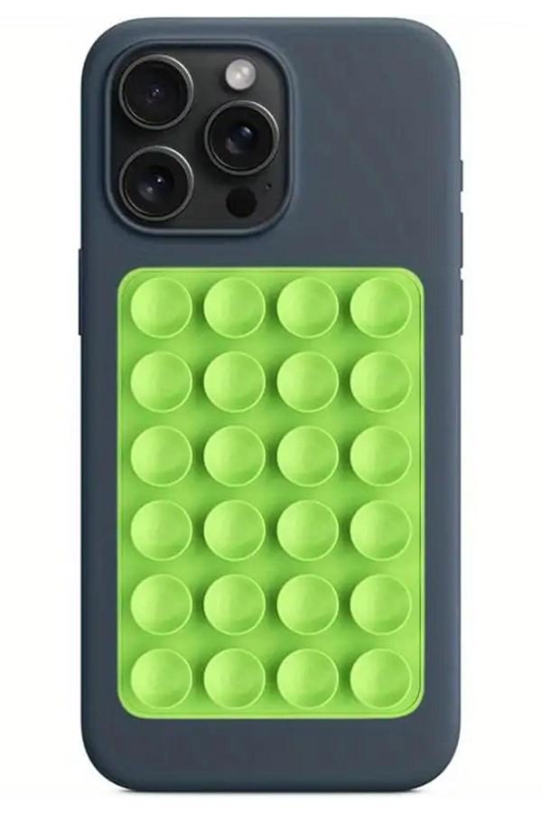One Silikon Vakumlu Telefon Tutucu, Cep Telefonu İçin Silikon Yapışkanlı, Kaymaz Vantuz Telefon Tutucu - Image 1