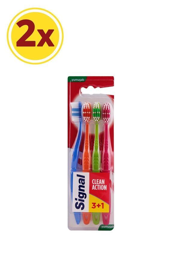 Signal Diş Fırçası Clean Action Yumuşak 3 1 X2 - Image 1