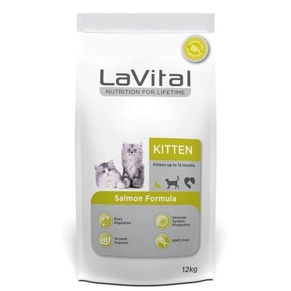 Lavital Kitten Somonlu Yavru Kedi Maması 12 Kg - Image 1