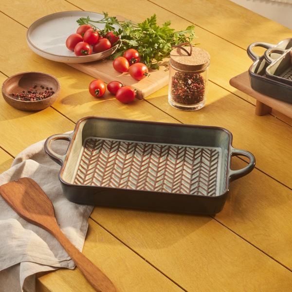 Karaca Culina Reaktif Fırın Kabı Gri 36 cm - Image 1