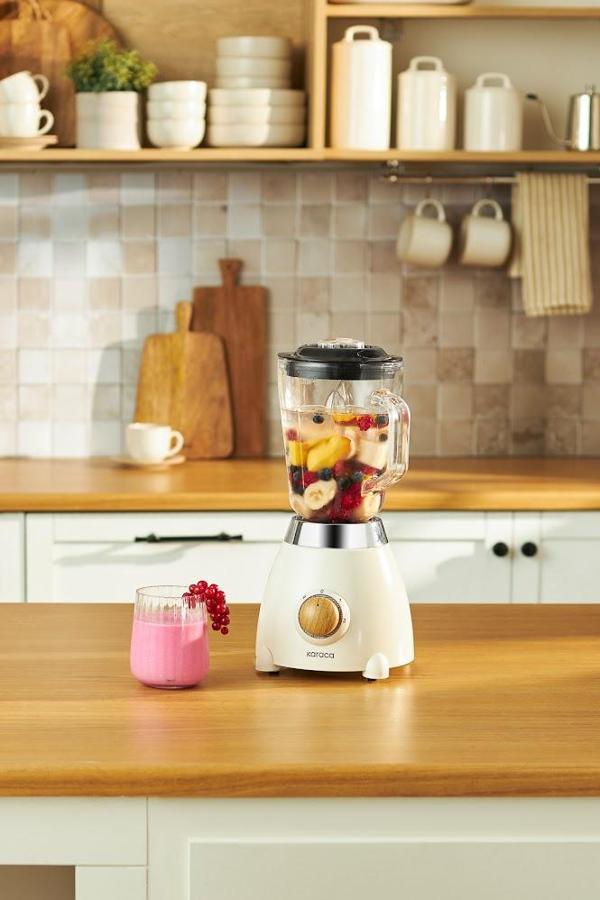 Karaca Retro Wood Smoothie Blender Wood Craft - Image 1