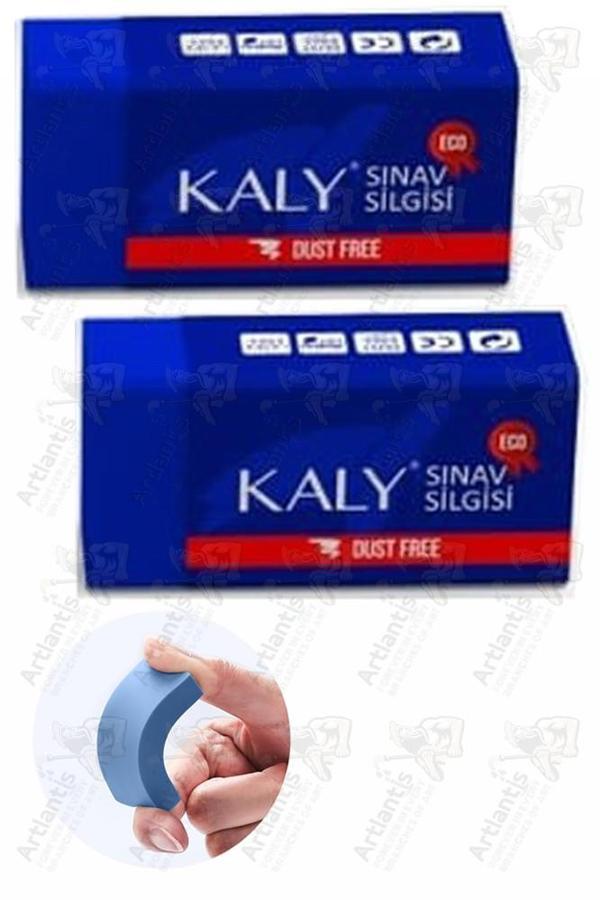 Sınav Silgisi Mavi Silgi Orta Boy 2 Adet Silka Kaly Yumuşak Sınav Silgisi Ufalanmayan Okul Büro - Image 1