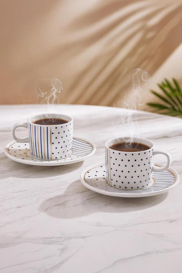 Güral Porselen Mental 4 Parça Çay Fincan Takımı 65481 - Image 1