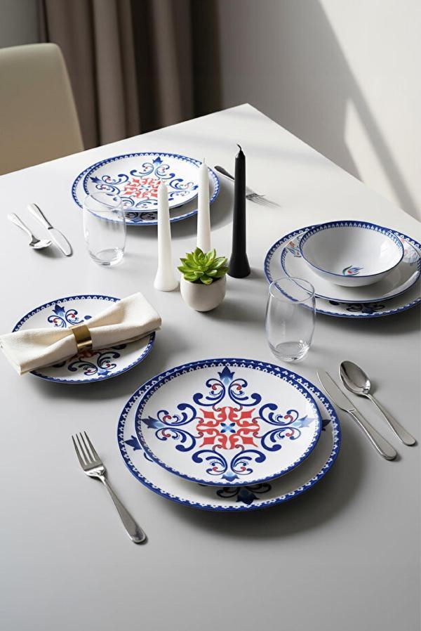Güral Porselen Atina 24 Parça Yemek Takımı 8621 - Image 1