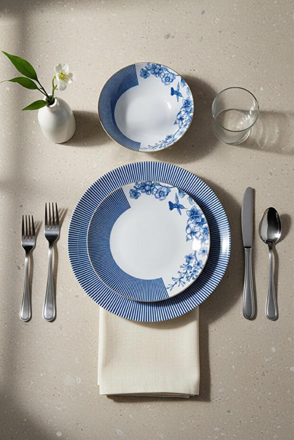 Güral Porselen Atina 24 Parça Yemek Takımı 8802 - Image 1