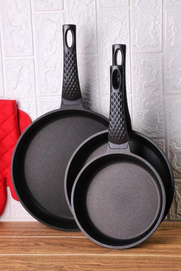 Giza 3'lü Granit Tava Seti Siyah - Image 1