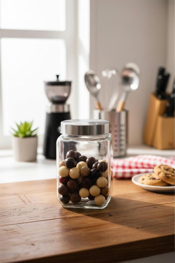 BOROSİLİCATE CAM KAVANOZ 820 ML - Image 1