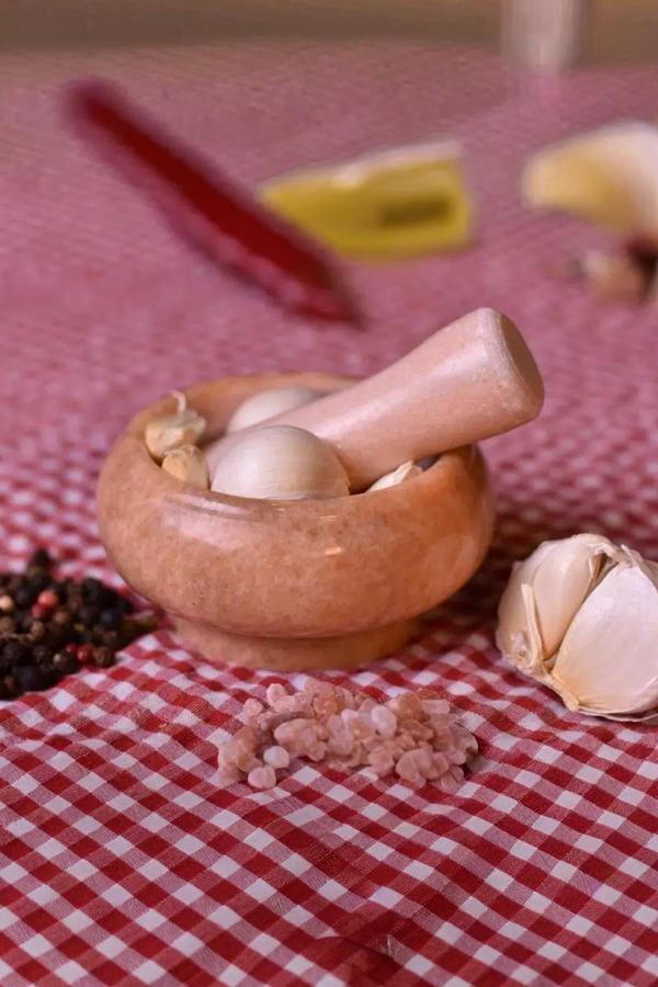 Bambum Mortero Mermer Havan Sarı T1134 - Image 1