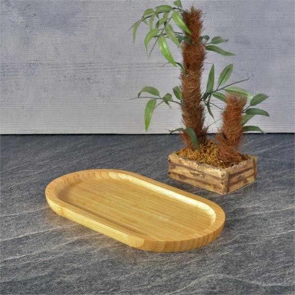 Bambu Oval İkili Yağlık Standı - Küçük - Image 1