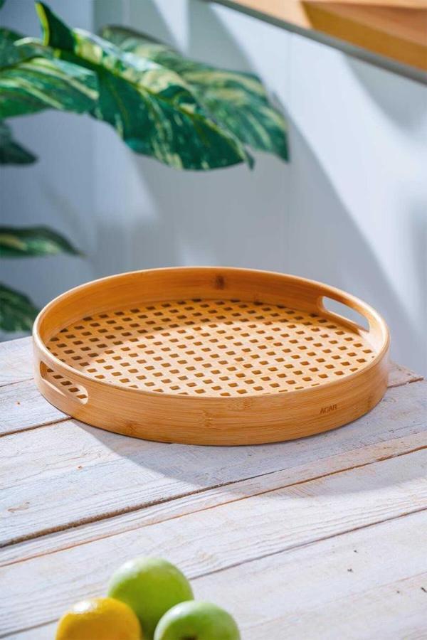 Bambu Sunum Tepsi - 35 cm - Image 1