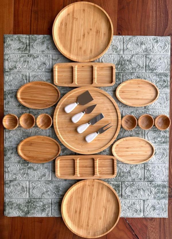 Atbyhome Bambum 19 Parça Kahvaltı Takımı Kahvaltılık - Image 1