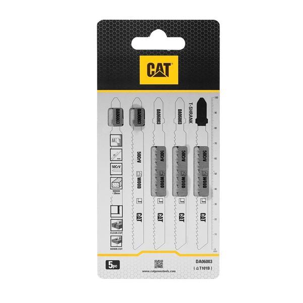 CAT DA06003 5 Parça Profesyonel Ahşap Çapaksız Temiz Kesim Dekupaj Testere Bıçağı, Ucu - Image 1