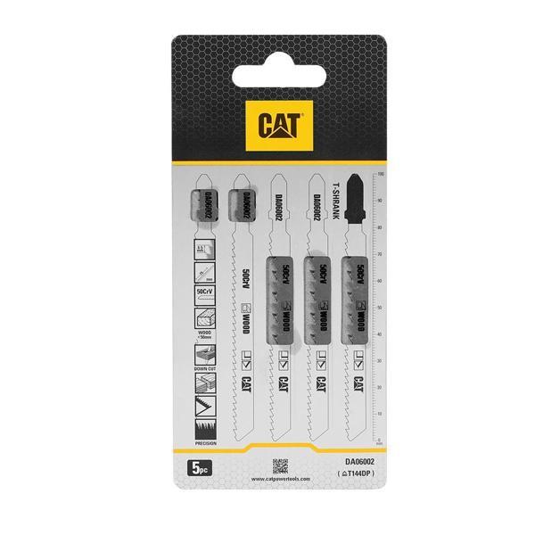 CAT DA06002 5 Parça Profesyonel Ahşap Hızlı/Kaba Kesim Dekupaj Testere Bıçağı, Ucu  - Image 1
