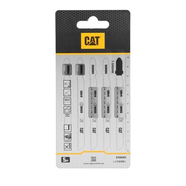 CAT DA06004 5 Parça Profesyonel Ahşap Ters Çapaksız Temiz Kesim Dekupaj Testere Bıçağı, Ucu  - Image 1