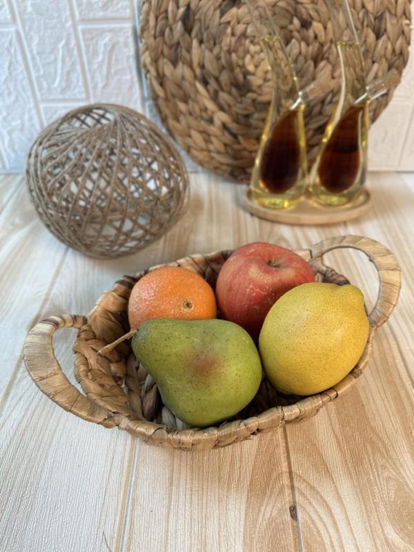 Hasır Rattan Ekmeklik Oval Ekmek Sepeti 24x18 cm - Image 1
