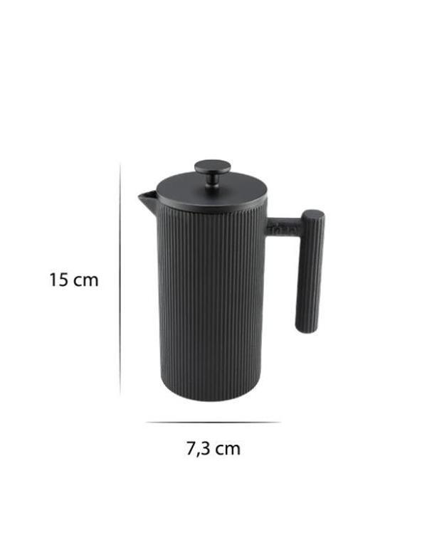Bambum Linden - Döküm Demlik French Press 350 ml Siyah - Image 1