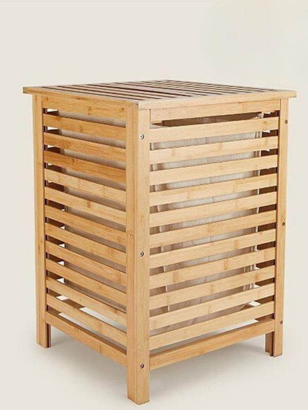 Bambu Çamaşır Sepeti  40x40x57cm - Image 1