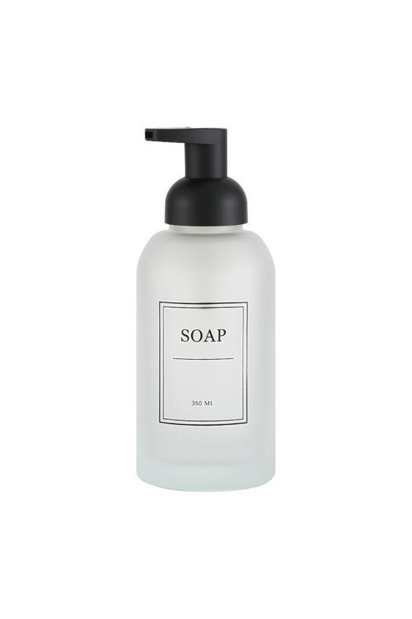 Mien Sablaj Beyaz Cam Sıvı Sabunluk 350 Ml - Image 1
