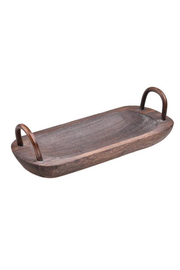 Bambum Bavola - Kulplu Tepsi Oval Küçük - Image 1