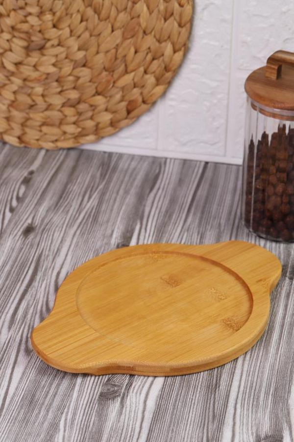 Bambum Pade - Yuvarlak Sahan 18 cm Bambu Altlık - Image 1