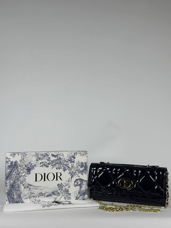 Christian Dior Caro Patent Leather Mini Flap Bag - Image 1