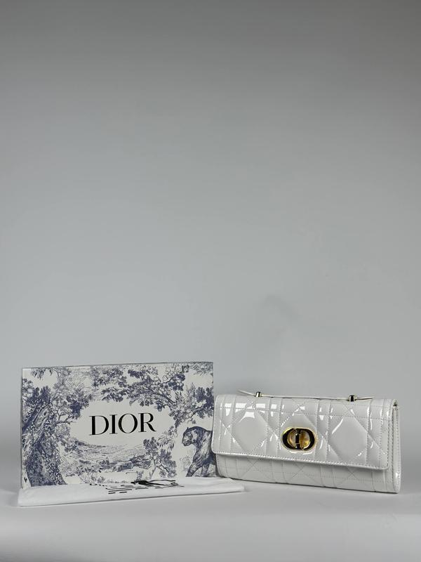 Christian Dior Caro Patent Leather Mini Flap Bag - Image 1