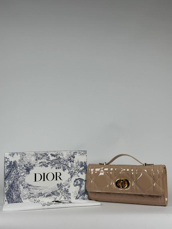 Christian Dior Caro Patent Leather Mini Flap Bag - Image 1