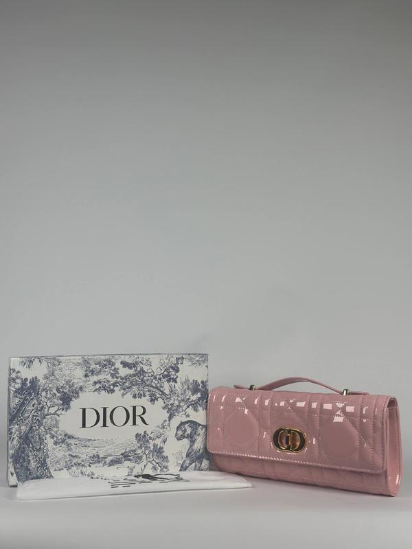 Christian Dior Caro Patent Leather Mini Flap Bag - Image 1
