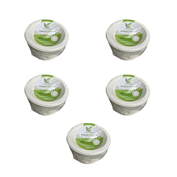 Roll-Up Nature Ekolojik Karton Kağıt Tek Kullanımlık Çorba Kasesi - 400 cc - 50 Adetlik 5 Paket - Image 1