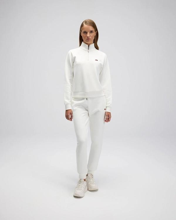 Ellesse EF557-OF Kadın Beyaz Yarı Fermuarlı Sweat - Image 1
