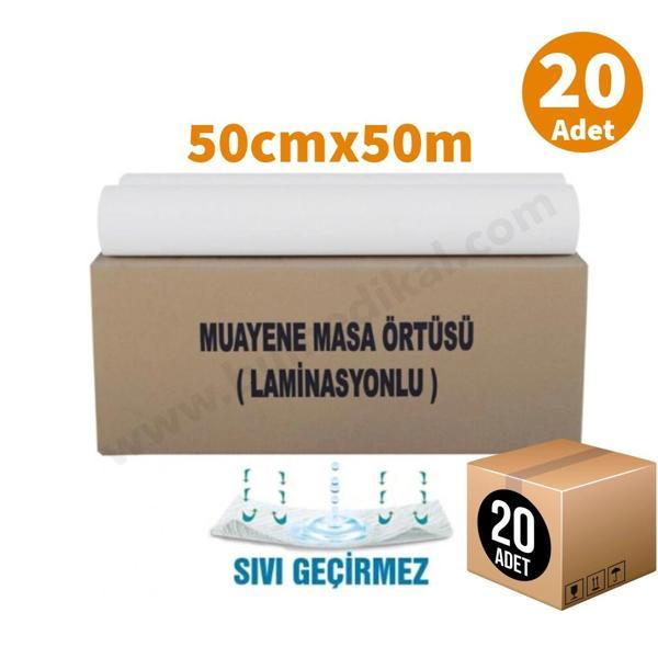 Muayene Masa Örtüsü Lamineli (Sıvı Geçirmez) 50x50 Metre Rulo - 20 Adet - Image 1