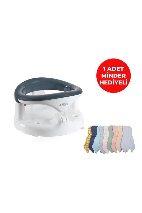 Babyjem Yandan Açılır Mama Oturağı & Minder 2'li Set Antrasit - Image 1