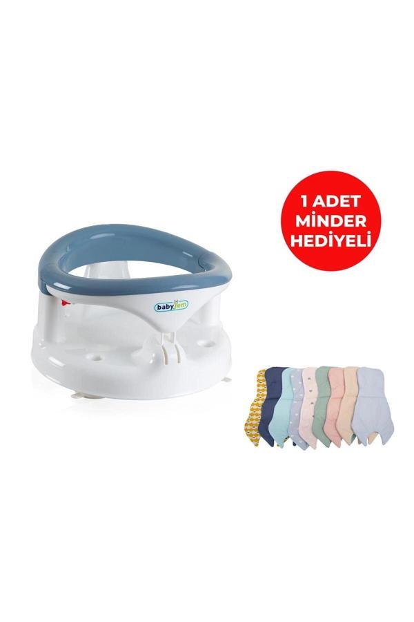 Babyjem Yandan Açılır Mama Oturağı & Minder 2'li Set İndigo Mavi - Image 1
