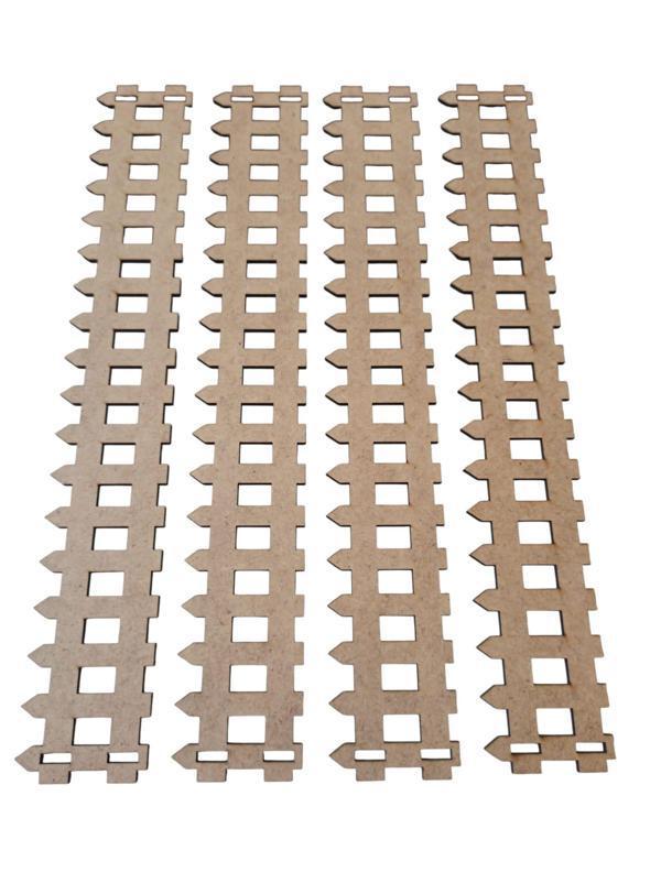 hureggo concept ahşap maket çiti 30 cm & 4 adet - Image 1