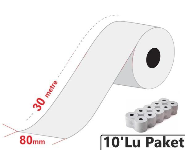 80x30 Metre Termal Yazarkasa ve Adisyon Rulosu 10'lu Paket - Image 1