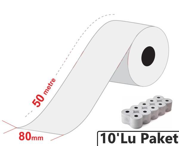 80x50 Metre Termal Yazarkasa ve Adisyon Rulosu 10'lu Paket - Image 1