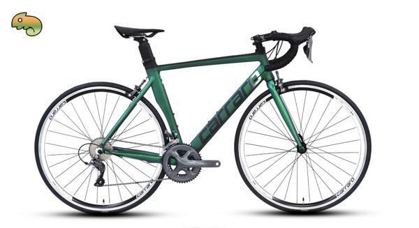 Carraro Race 022 520H 16V Bukalemun Mat Mavi Yeşil Mor Yarış Bisikleti - Image 1