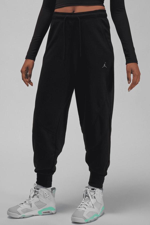 Nike Jordan Sports Women's Loose Fit Basketball Pants Kadın Bol Kesim Eşofman Altı Siyah - Image 1