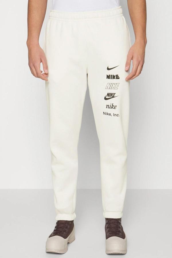 Nike Sportswear Club Fleece Stack Logo Pant Erkek Eşofman Altı Kırık Beyaz - Image 1