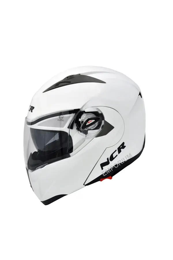 NCR Kask Çene Açılır Vizörlü Beyaz (Ece Belgeli) - Image 1