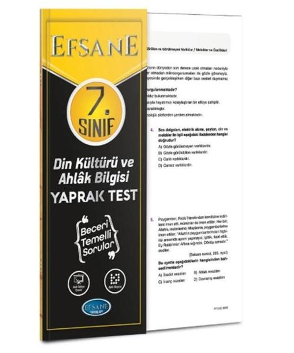 Efsane - 7.Sınıf Din Kültürü Yaprak Test - Açı Yayınları - Image 1