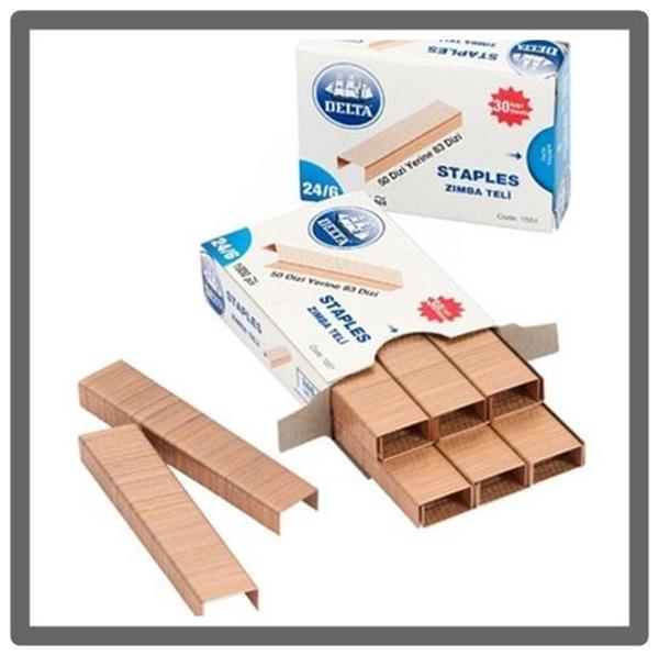 Delta Zımba Teli 24/6 bakır - 3 paket - Image 1