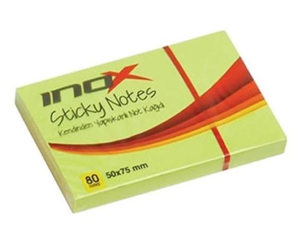 Postit 80 Yaprak 50X75mm Yapışkanlı Not Kağıdı Yeşil - 3 adet - Image 1
