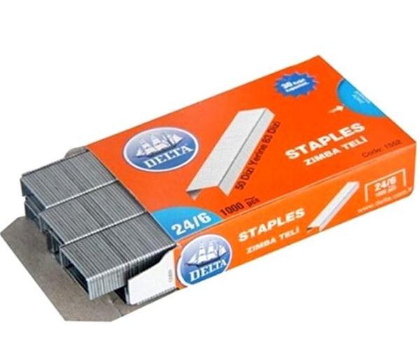 Delta Zımba Teli 24/6 gümüş - 3 paket - Image 1
